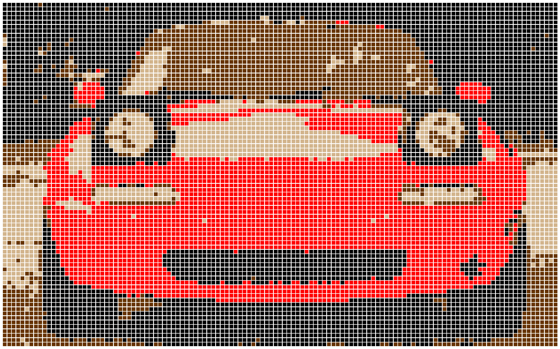 pixelated Miata with manually adjusted centroids