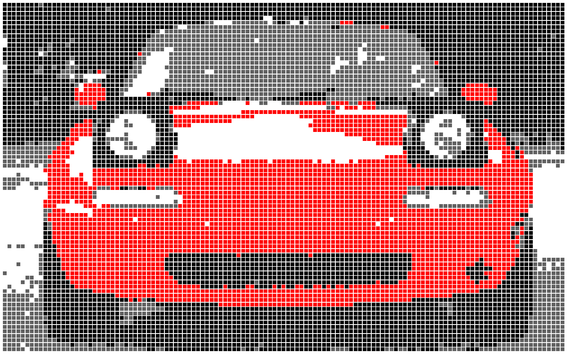 pixelated Miata with manually adjusted centroids